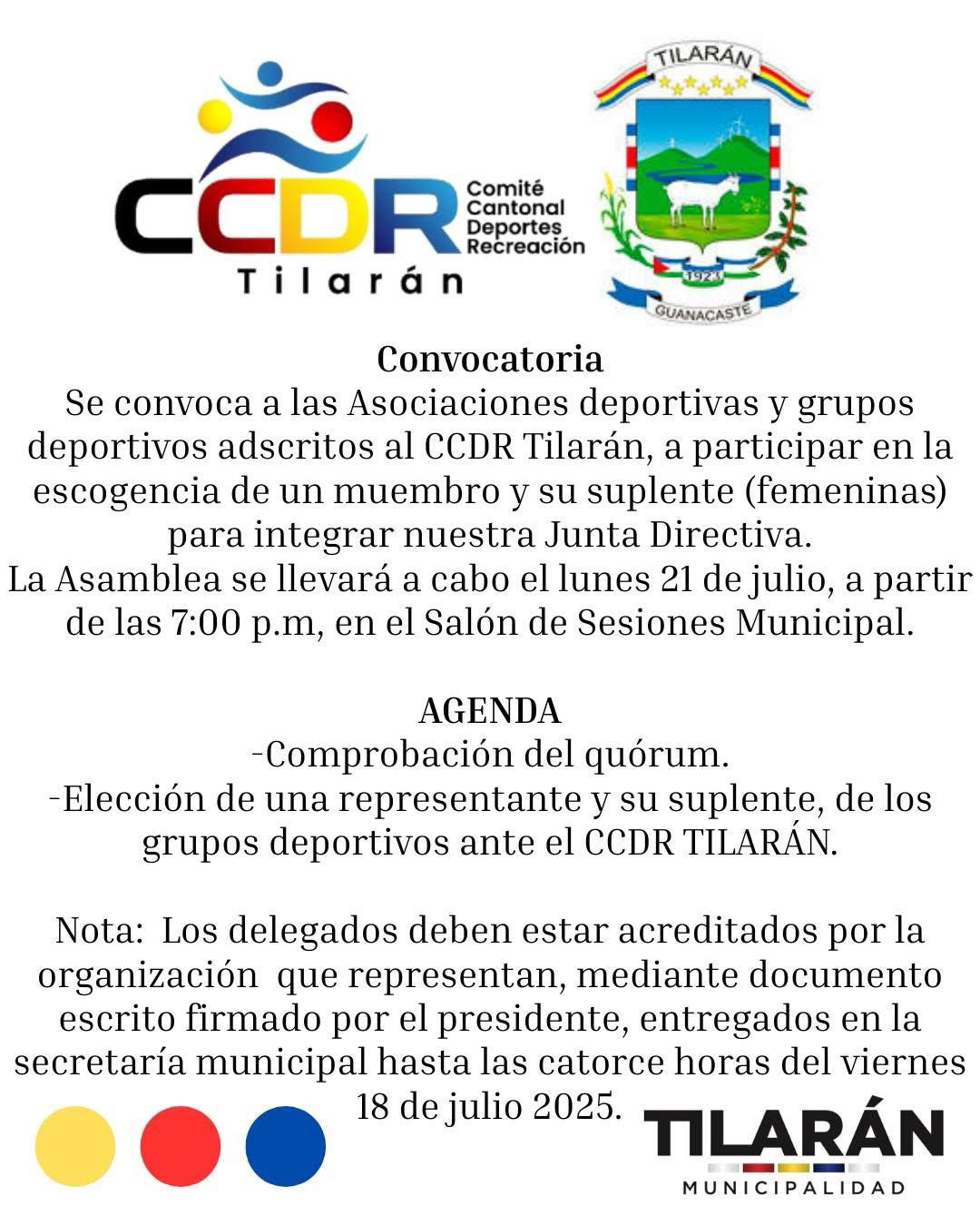 ASAMBLEA DEL CCDR TILARAN